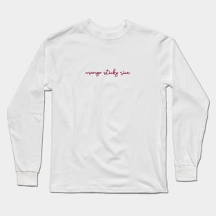 mango sticky rice - maroon red Long Sleeve T-Shirt